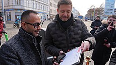 Pedseda STAN Vít Rakuan zahájil v Praze kampa hnutí. Nov budou sbírat...
