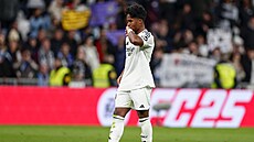 Úto�ník Realu Madrid Endrick po druhém gólu do sít� Celty Vigo.