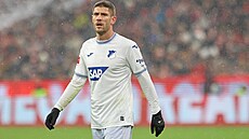 Úto�ník Hoffenheimu Andrej Kramari� b�hem zápasu s Bayernem.