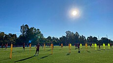 Trénink spar�anských fotbalist� na soust�ed�ní ve �pan�lské Marbelle.