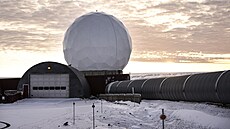 Americká vesmírná základna Pituffik v Grónsku (10. kv�tna 2023)