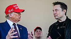 Miliardář Elon Musk s budoucím prezidentem USA Donaldem Trumpem v Texasu (19....