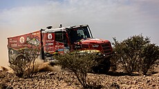 Aleš Loprais se svým kamionem na Rallye Dakar 2025.