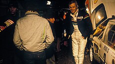 Ari Vatanen na snímku z Rallye Monte Carlo 1985.