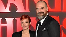 Lily Allen a David Harbour v Londýn (14. prosince 2023)