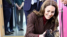 Princezna Kate na návštěvě londýnské nemocnice The Royal Marsden, kde se sama...