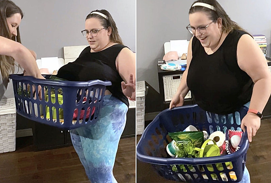 Rachel s ňadry dělá opravdu bizarní věci.