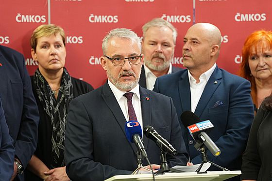 Tisková konference �eskomoravské konfederace odborových svaz� proti navrhované...