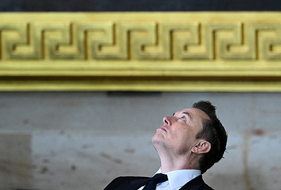 Generální ředitel společnosti Tesla a SpaceX Elon Musk před inauguračním...