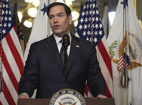 Ministr zahrani�í USA Marco Rubio (21. ledna 2025)