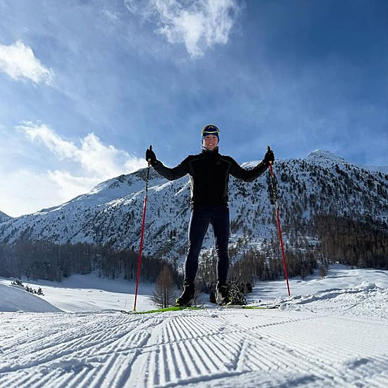 Ji�í Prskavec na soust�ed�ní v italském Livignu.