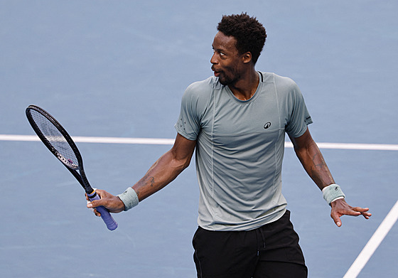Gaël Monfils proívá svj zápas na Australian Open.