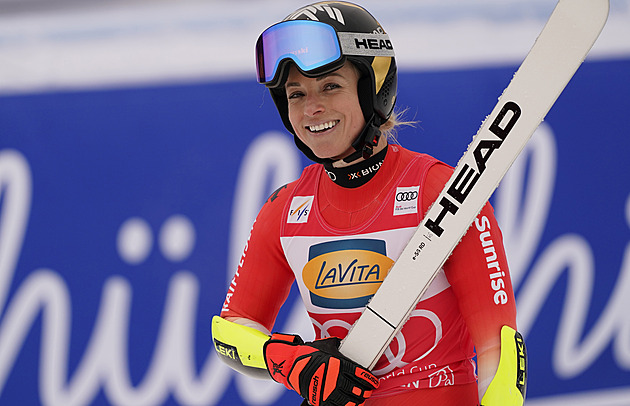 První triumf v sezoně pro Gutovou-Behramiovou. V Ga-Pa ovládla super-G