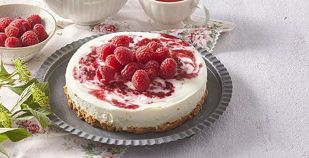 Malinový cheesecake s vůní vanilky
