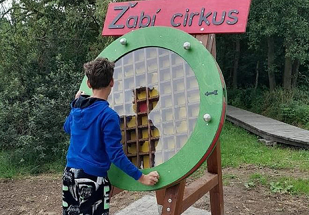 Atrakce, která zranila dít�, nesla název �abí cirkus. Po pádu byla odstran�na.