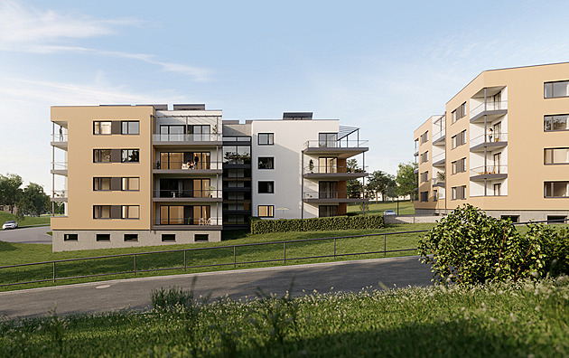 Firma zaala v Kaplici stavt dva domy s celkem 84 byty.