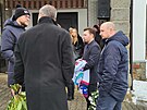 Na poh�eb dorazil tak� tak� hokejist� (24. ledna 2025).