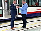 Dopravn� podnik m�sta Olomouce p�edstavil 29. ledna 2025 prvn� novou tramvaj...
