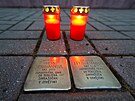 �i�t�n� stolperstein� u p��le�itosti v�ro�� osvobozen� koncentra�n�ho t�bora...