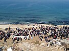 Vysídlení Palestinci se vracejí na sever Pásma Gazy. (27. ledna 2025)