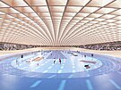 Do sout�e o podobu sportovn� haly pro dr�hovou cyklistiku a atletiku v Brn� za...