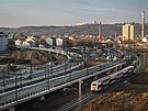 V Holeovicích pokrauje stavba nádraí Praha-Bubny. (22. ledna 2025)