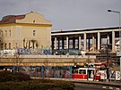 V Holeovicích pokrauje stavba nádraí Praha-Bubny. (22. ledna 2025)