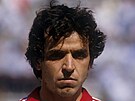 Ladislav Vízek vyfocený b�hem zápasu mistrovství sv�ta 1982 s Kuvajtem.