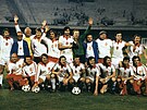 �eskoslovenský výb�r po zápae o t�etí místo na Euru 1980 s Itálií. Ladislav...