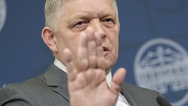 Slovenský premiér Robert Fico (22. ledna 2025)