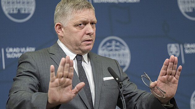 Slovenský premiér Robert Fico (22. ledna 2025)