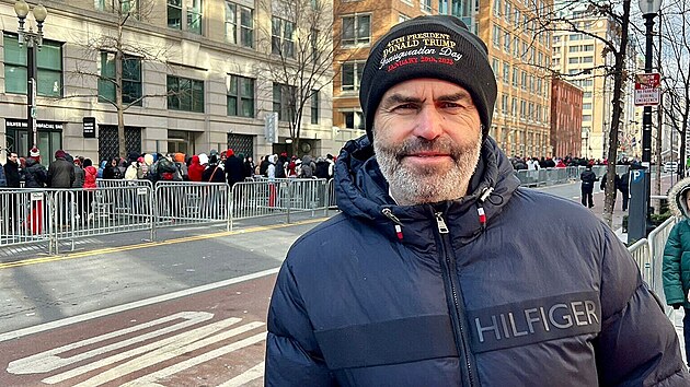 Sen�tor Robert �lachta p�ed inaugurac� Donalda Trumpa ve Washingtonu (20. ledna 2025)