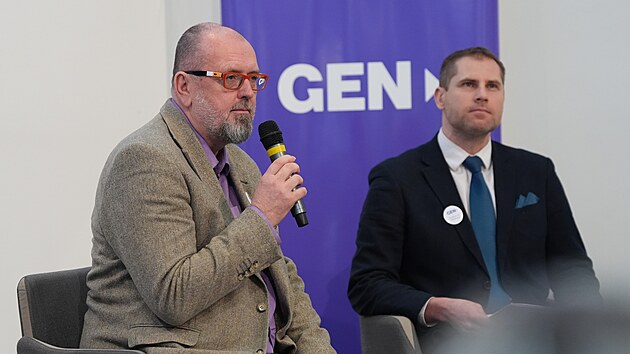 Vojt�ch Ryvola a Tom� �epa na ustavuj�c�m sn�mu strany GEN. (27. ledna 2025)