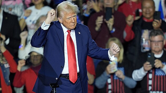 Donald Trump na ekonomick� konferenci v Las Vegas (25. ledna 2025)