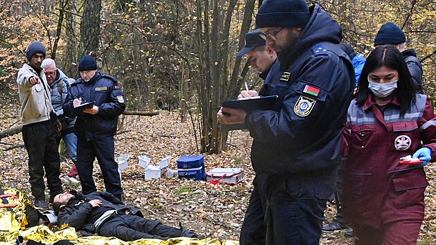 Uprchl�ci na hranic�ch mezi B�loruskem a Polskem (29. ��jna 2024)