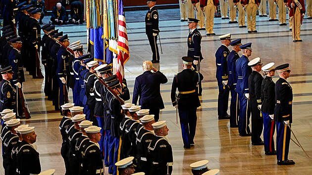 Ceremonie v Kapitolu, kter nsledovala po slavnostnm obd (20. ledna 2025)