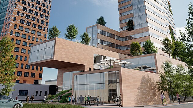 Pl�novan� brn�nsk� mrakodrap H Tower o v��ce 144 metr� vyroste hned vedle AZ Toweru m���c�ho 111 metr�.