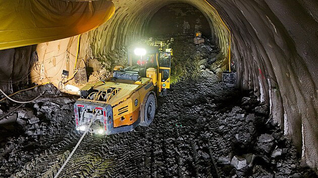 Raba dlninho tunelu Homole (23. ledna 2025)