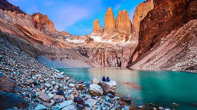 Torres del Paine National Park v Chile ohrom� nespoutanou p��rodou.