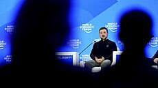 Ukrajinský prezident Volodymyr Zelenskyj v Davosu (21. ledna 2025)