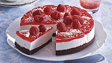 Nepe�en� malinov� cheesecake
