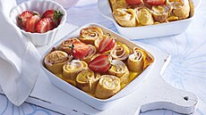 Zape�en� pala�inky s tvarohem