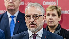Tisková konference �eskomoravské konfederace odborových svaz� proti navrhované...