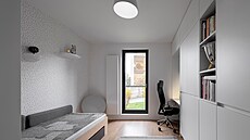 D�tský pokoj zapadá do jednoduchého konceptu. Vestav�ný nábytek navrhli rodi�e,...