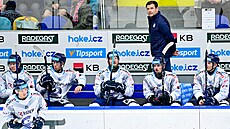 Vítkovický trenér Václav Vara�a b�hem utkání s Hradcem Králové.