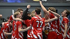 védské Pixbo slaví triumf ve florbalovém Poháru mistr.