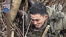 Jeden z padlých severokorejských voják v Kurské oblasti (7. ledna 2025)