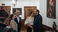 Zleva: Eva Leinweberová, Miroslav Donutil, Jitka �van�arová a Bolek Polívka p�i...