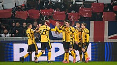 Radost fotbalist� Interu Milán po vedoucí tref� na Spart�.