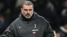 Rozzlobený Ange Postecoglou, trenér Tottenhamu, po domácí porá�ce s Leicesterem.